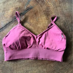 Women’s Lululemon Athletica Red Ebb to Street Sports Bra Top C/D Cup sz 10 thumbnail 5