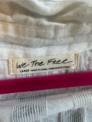 We The Free size Large loose open knit top lightweight breathable $145 thumbnail 6