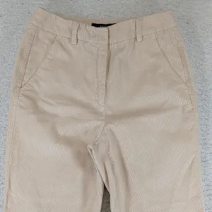 Weekend Max Mara High Waisted Capri Corduroy Pants Beige Tan Size 26 FITW219 thumbnail 3