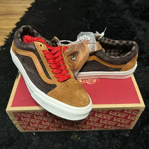 VANS old skool suede waterproof red lace up shoes sneakers new thumbnail 7
