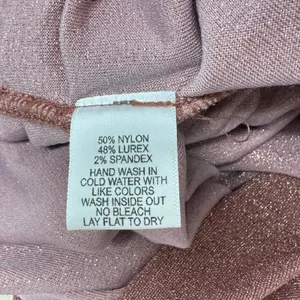 NWT Gibsonlook Rose Gold Metallic Knit V-Neck Dolman Sleeve Midi Dress‎ Stretch thumbnail 11