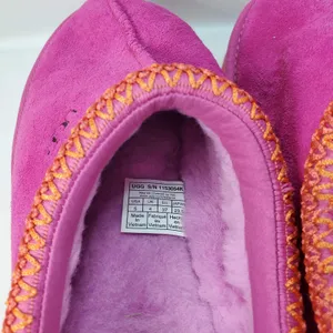 UGG Tasman Maxi Curly Slippers Womens 5 Pink Orange Platform Suede 1153054K thumbnail 5