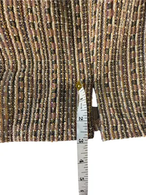 Francesca’s Tweed Mini Dress Womens M Square Neck Preppy Old Money Academia thumbnail 11