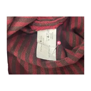 Natural Life Top Womens XL Red Plaid Flowy Tunic Boho Gauzy Peasant Boho Casual thumbnail 5