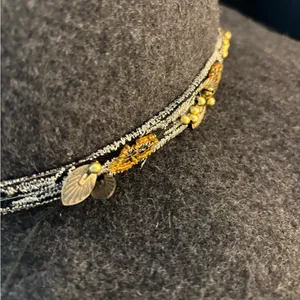 Melrose and Market Gray hat‎ with Gold Accents thumbnail 7