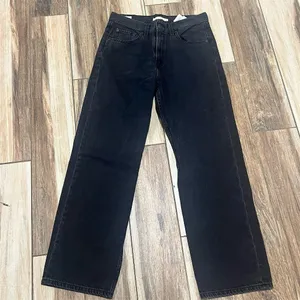 Levi's Women's Loose Straight Jeans Black Denim W27 L30 Standard 5-Pocket Design thumbnail 4