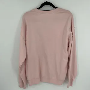 Goodie Two Sleeves Pumpkin Spice Sweatshirt Women's Size L Pink Graphic Pullover thumbnail 7