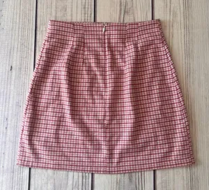 Brandy Melville Pink Plaid Mini Skirt thumbnail 4