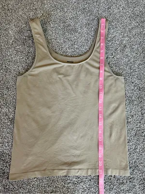 SKIMS Nude Beige Seamless Scoop Neck Tank Top Size L thumbnail 5