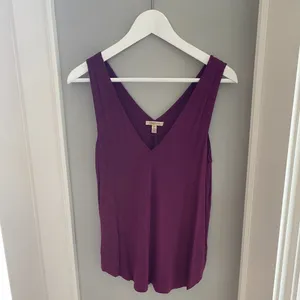 Anthropologie Bordeaux Double V Swing Tank thumbnail 2
