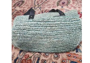 NWT Free People En Riva Raffia Tote One Size $168 thumbnail 7