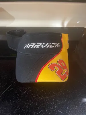 Chase Authentics Kevin Harvick #29 NASCAR Visor Hat OS Black Yellow Red racing thumbnail 2