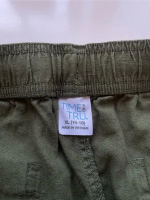 Time and Tru Olive Drawstring Utility Cargo Pants thumbnail 3