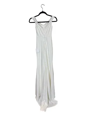 NWT Lulus Arienne White Off-the-Shoulder Mermaid Maxi Dress- Still Full Price thumbnail 12