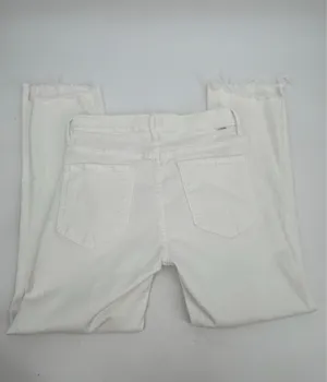 Mother Jeans Women’s 30 White Denim the Insider Crop Step Fray 1157-753 26” thumbnail 13