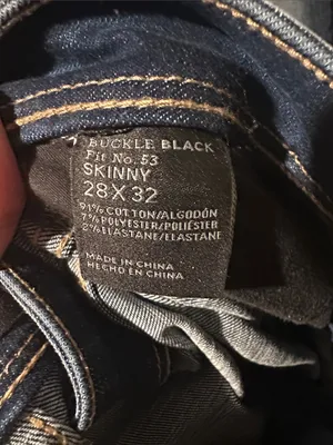 Buckle Black Slim Fit Dark Blue Stretch Jeans thumbnail 8