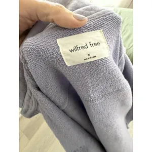 Wilfred Free Aritzia Purple Ronnie Sweater Long Knit Shirt Jacket Womens M thumbnail 4