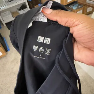 Uniqlo Women AIRism Jogger Pants Small Black Drawstring Pull On Casual Lounge thumbnail 8