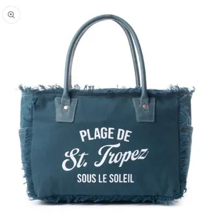 Saint Tropez Tote Bag-Blue/Green thumbnail 1