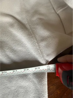 Aerie White Half-Zip Pullover Sweatshirt XS thumbnail 7