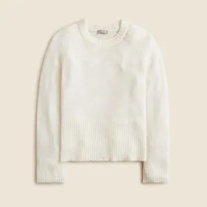 NWT!! J. CREW High Rib Pullover Sweater Wool Alpaca Solid‎ Ivory Minimalist XXS thumbnail 11