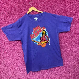 Jimi Hendrix Shredding at Woodstock Psychedelic Rock Tee XL thumbnail 3