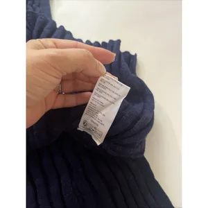 Small FP Free People Beach Veda Navy Ribbed V-Neck Sweater Vest Tank Top thumbnail 5