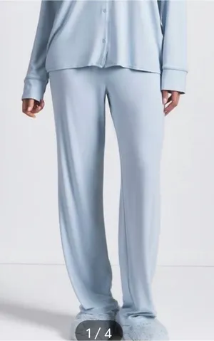 Skims NWT zen blue sleep lounge pants medium thumbnail 1