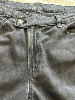 American Eagle Outfitters Charcoal Wide-Leg Jeans thumbnail 5