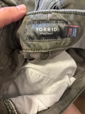 Torrid” feel the fit” Women’s Cargo Pants - Olive Camo thumbnail 3