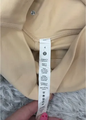 Tan lululemon biker align shorts 4” thumbnail 3