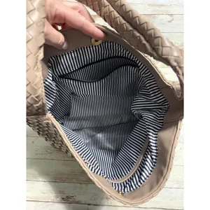 Source Unknown Woven Shoulder Bag Purse Taupe Neutral Spring Trendy thumbnail 4