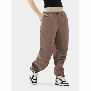 No Boundaries Womens Pants Size XL Mauve Parachute Relaxed 30" Inseam Streetwear thumbnail 4