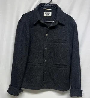 Women's Charcoal Wool Jacket Black Size M thumbnail 1