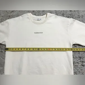 THREAD VISION Toodalooo Sweatshirt 100% organic cotton size XXL cream thumbnail 7