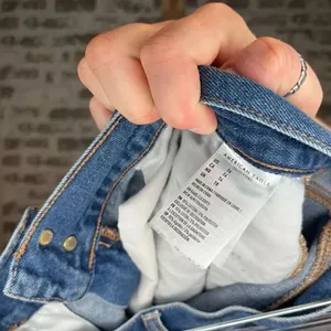 American Eagle | women denim mom shorts raw hem thumbnail 4