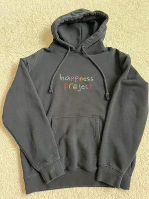 Happiness Project Hoodie Black Size M thumbnail 1