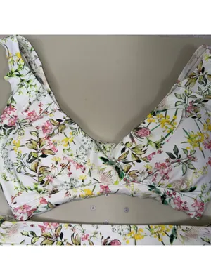 Nip Tuck Swim Floral Bikini Swimsuit Size 6 thumbnail 2