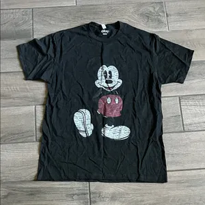 Disney Black Short Sleeve Tee with Red Graphic thumbnail 1