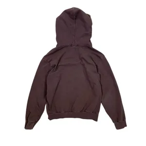 Talentless Brown Fleece Pullover Hoodie Minimalist Streetwear‎ Unisex Medium thumbnail 4