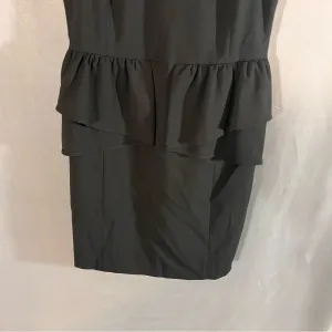 Michael Kors Black‎ Peplum Dress Size 6 thumbnail 4