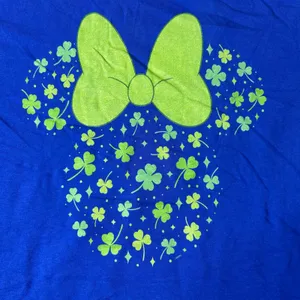 NEW Disney Minnie Mouse Shamrock T-Shirt Womens S St Patricks Day Graphic‎ Tee thumbnail 4