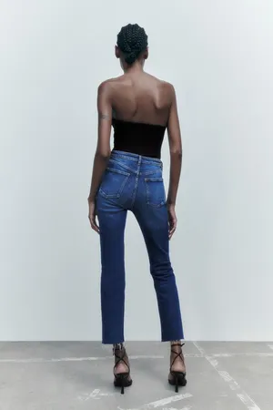 ZARA top black corset sleeveless bodysuit thumbnail 6
