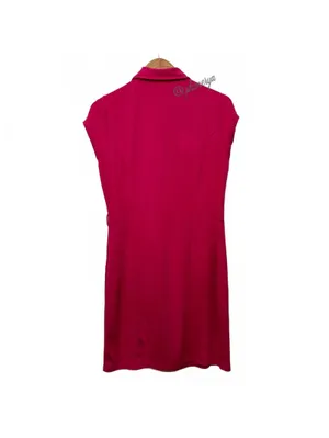 Guess Women's Pink Polo Style Vintage Y2K Casual Dress Button Detail Size L thumbnail 2