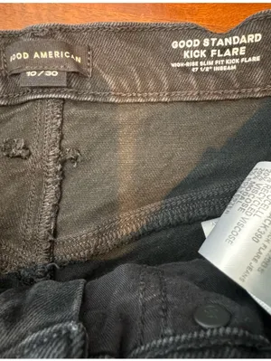 Good American Good Standard Kick Flare Jeans thumbnail 6