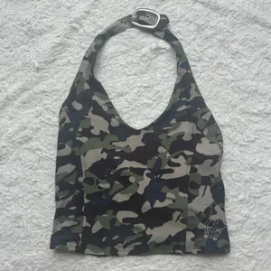 Baby Phat Green Camo Halterneck Top Size Medium thumbnail 5
