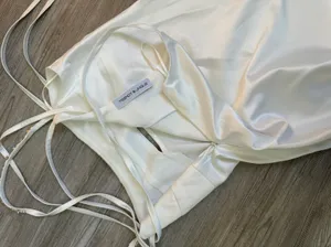 White Satin Mini Dress thumbnail 3