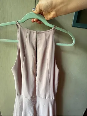 After Six Pale Blush Halter Maxi Gown thumbnail 4
