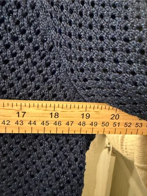 Talbots Navy Open-Weave Crewneck Sweater thumbnail 6