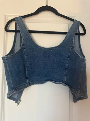 Forever 21 Denim Vest Top thumbnail 3